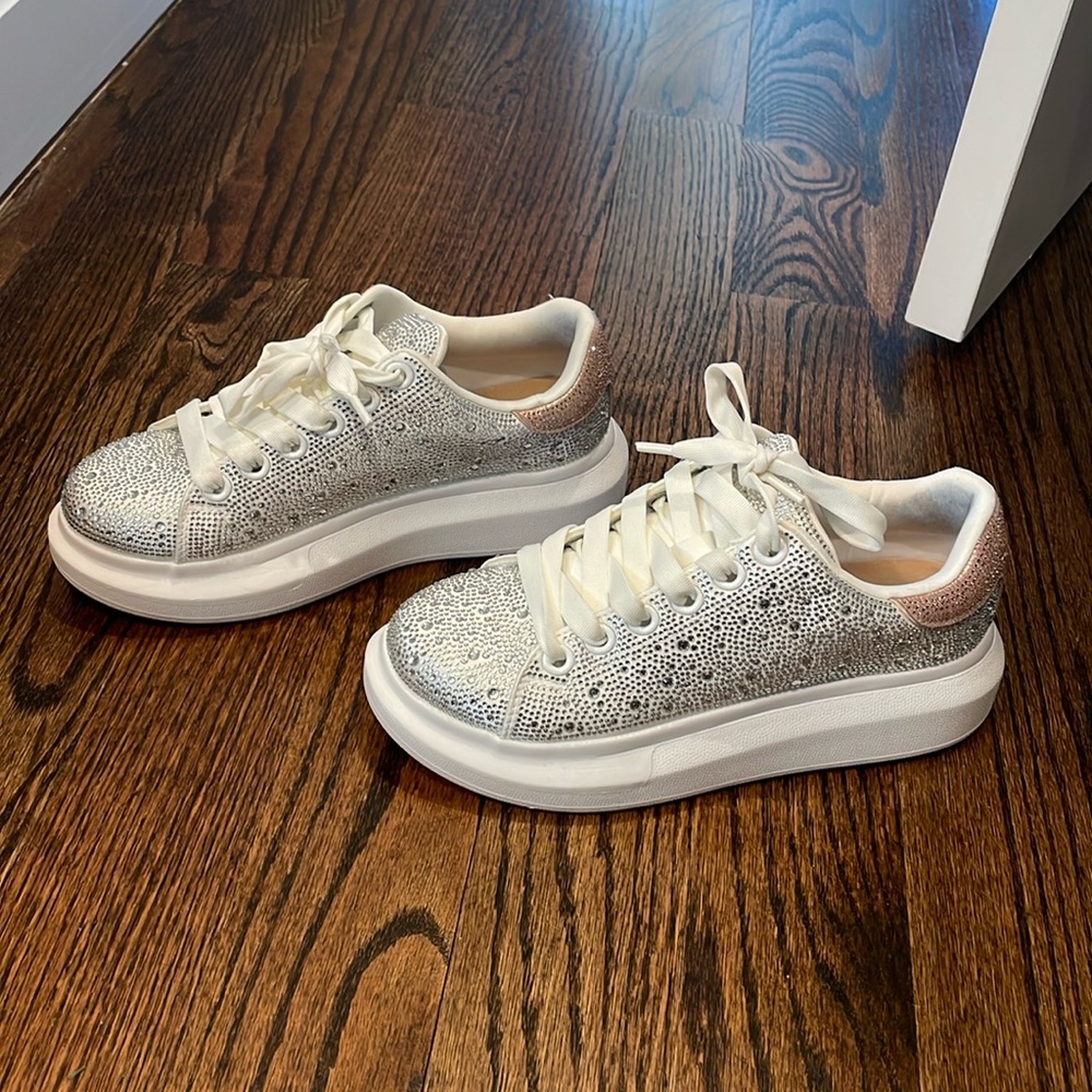 Sequin sneakers